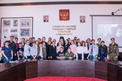 Студенты ЮУрГАУ встретились с героем Советского Союза